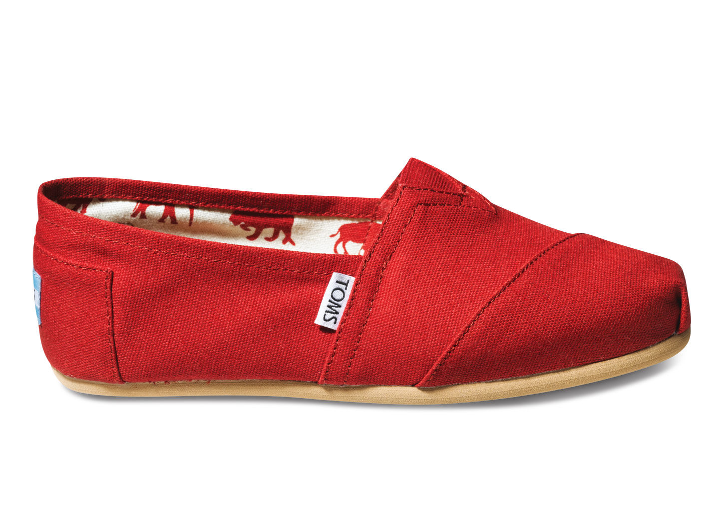 Toms Classic Canvas Women's Shoes, Red